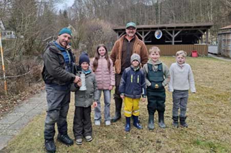 Forellenfischen der Jugendgruppe